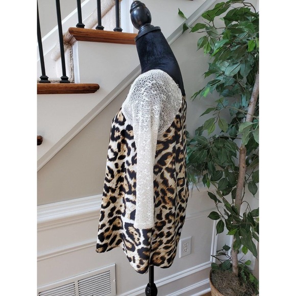 Poeme Women's Multicolor Polyester Long Sleeve Scoop Neck Pullover Blouse Size S - Picture 5 of 9